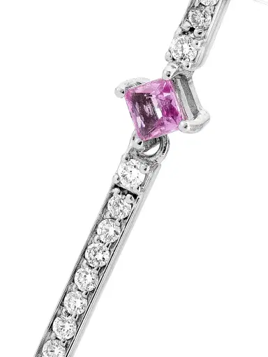 Stephanie Gottlieb Women's 14K White Gold, 0.37 TCW Diamond, & Sapphire Drop Earrings - White Gold | Thumbnail 3 Stephanie Gottlieb Women's 14K White Gold, 0.37 TCW Diamond, & Sapphire Drop Earrings - White Gold | Thumbnail 3