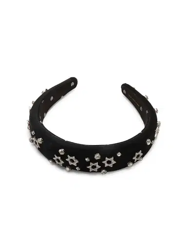 Lele Sadoughi Women's Alice Star Of David Velvet Headband | Thumbnail 2 Lele Sadoughi Women's Alice Star Of David Velvet Headband | Thumbnail 2