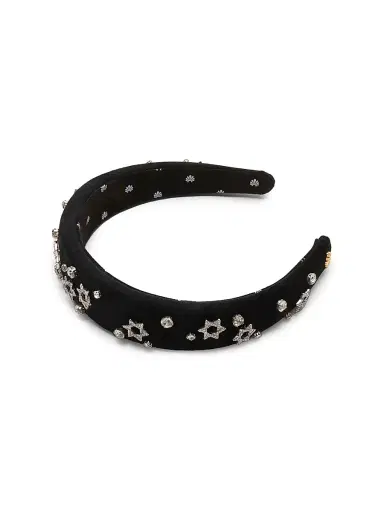Lele Sadoughi Women's Alice Star Of David Velvet Headband | Thumbnail 1 Lele Sadoughi Women's Alice Star Of David Velvet Headband | Thumbnail 1