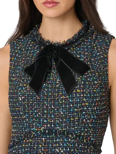 Shoshanna Women's Alicia Tweed Minidress - Jet Multi | Thumbnail 5 Shoshanna Women's Alicia Tweed Minidress - Jet Multi | Thumbnail 5