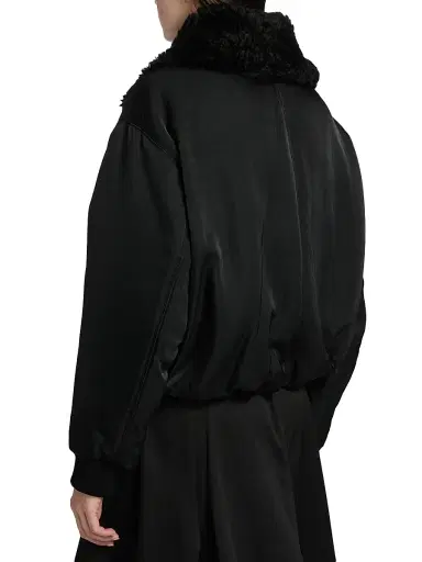 Proenza Schouler Women's Vadra Faux-Shearling Collar Twill Jacket - Black - Size 10 | Thumbnail 5 Proenza Schouler Women's Vadra Faux-Shearling Collar Twill Jacket - Black - Size 10 | Thumbnail 5