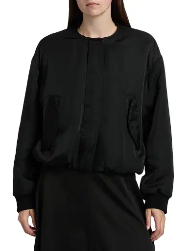 Proenza Schouler Women's Vadra Faux-Shearling Collar Twill Jacket - Black - Size 10 | Thumbnail 6 Proenza Schouler Women's Vadra Faux-Shearling Collar Twill Jacket - Black - Size 10 | Thumbnail 6