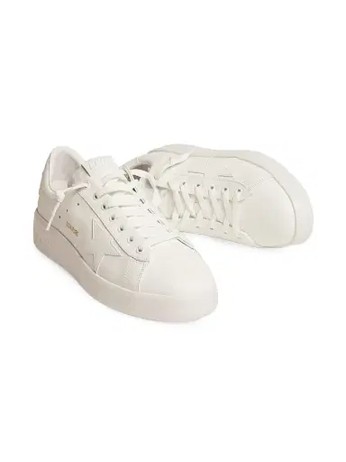 Golden Goose Men's Pure Star Leather Low-Top Sneakers - Optic White | Thumbnail 2 Golden Goose Men's Pure Star Leather Low-Top Sneakers - Optic White | Thumbnail 2