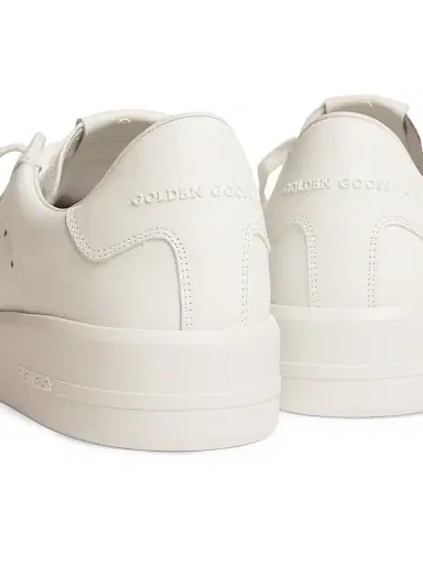 Golden Goose Men's Pure Star Leather Low-Top Sneakers - Optic White | Thumbnail 5 Golden Goose Men's Pure Star Leather Low-Top Sneakers - Optic White | Thumbnail 5