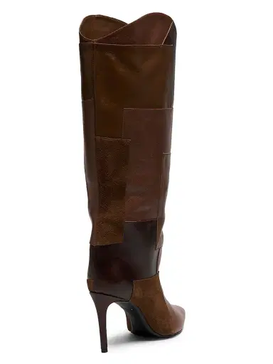 Schutz Women's Maryana 90MM Patchwork Leather Knee-High Boots | Thumbnail 3 Schutz Women's Maryana 90MM Patchwork Leather Knee-High Boots | Thumbnail 3