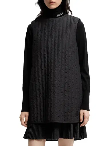 Moncler Women's Down-Filled Mini Dress - Black | Thumbnail 2 Moncler Women's Down-Filled Mini Dress - Black | Thumbnail 2