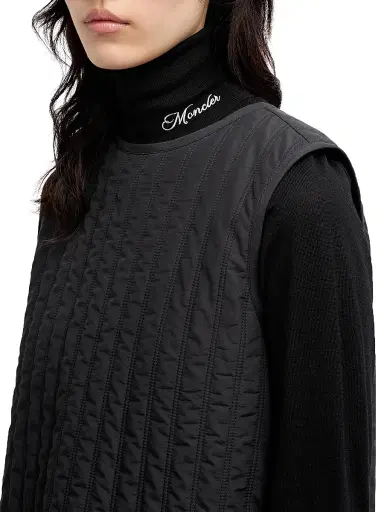Moncler Women's Down-Filled Mini Dress - Black | Thumbnail 4 Moncler Women's Down-Filled Mini Dress - Black | Thumbnail 4