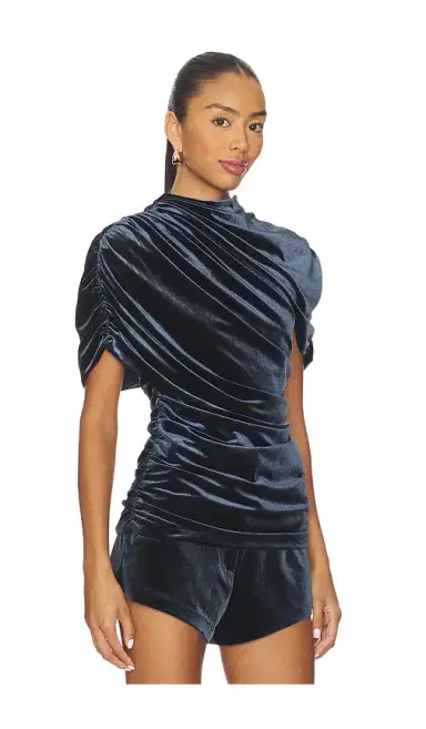 Amanda Uprichard x REVOLVE Evianna Velvet Top | Thumbnail 2 Amanda Uprichard x REVOLVE Evianna Velvet Top | Thumbnail 2