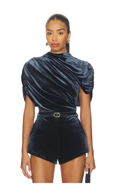 Amanda Uprichard x REVOLVE Evianna Velvet Top | Thumbnail 1 Amanda Uprichard x REVOLVE Evianna Velvet Top | Thumbnail 1