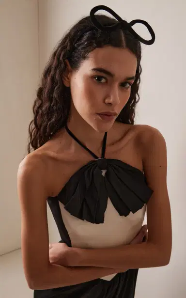 Valentino Garavani Bow-Detailed Velvet Headband | Thumbnail 2 Valentino Garavani Bow-Detailed Velvet Headband | Thumbnail 2