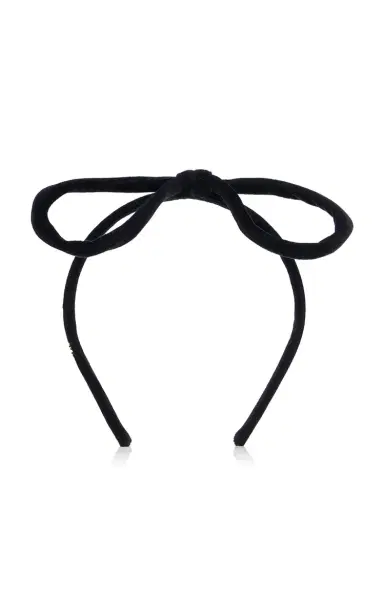 Valentino Garavani Bow-Detailed Velvet Headband | Thumbnail 4 Valentino Garavani Bow-Detailed Velvet Headband | Thumbnail 4