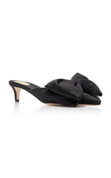 Valentino Garavani Yolande Bow-Detailed Satin Mules | Thumbnail 5 Valentino Garavani Yolande Bow-Detailed Satin Mules | Thumbnail 5