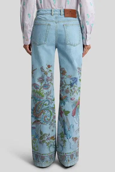 Etro Printed Flare Jeans | Thumbnail 6 Etro Printed Flare Jeans | Thumbnail 6