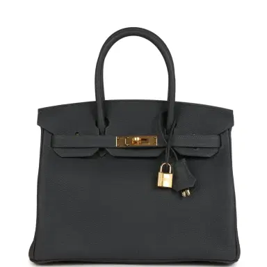 HERMÈS Hermes Birkin 30 Ardoise Togo Gold Hardware | Thumbnail 1 HERMÈS Hermes Birkin 30 Ardoise Togo Gold Hardware | Thumbnail 1