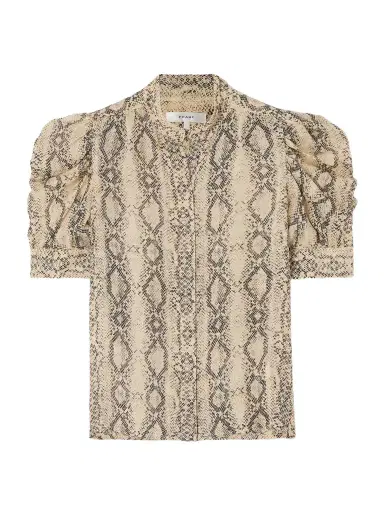 Frame Gillian Snake-print Silk-chiffon Shirt | Thumbnail 1 Frame Gillian Snake-print Silk-chiffon Shirt | Thumbnail 1