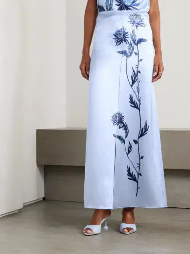 Altuzarra Kat Floral-print Silk-satin Maxi Skirt | Thumbnail 3 Altuzarra Kat Floral-print Silk-satin Maxi Skirt | Thumbnail 3