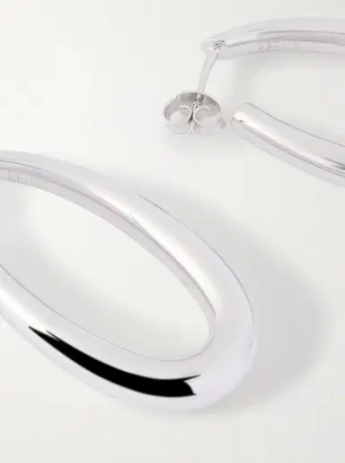 Gabriela Hearst Sterling Silver Hoop Earrings | Thumbnail 3 Gabriela Hearst Sterling Silver Hoop Earrings | Thumbnail 3