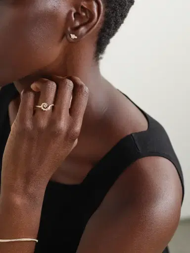 Sophie Bille Brahe Fleur Bisou 18-karat Recycled Gold Diamond Earrings | Thumbnail 4 Sophie Bille Brahe Fleur Bisou 18-karat Recycled Gold Diamond Earrings | Thumbnail 4