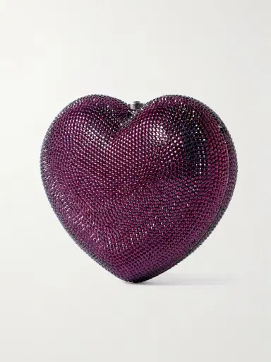 Judith Leiber Couture Petit Coeur Crystal-embellished Silver-tone Clutch | Thumbnail 3 Judith Leiber Couture Petit Coeur Crystal-embellished Silver-tone Clutch | Thumbnail 3