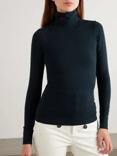 Perfect Moment Ribbed Thermal Modal-blend Turtleneck Top | Thumbnail 3 Perfect Moment Ribbed Thermal Modal-blend Turtleneck Top | Thumbnail 3