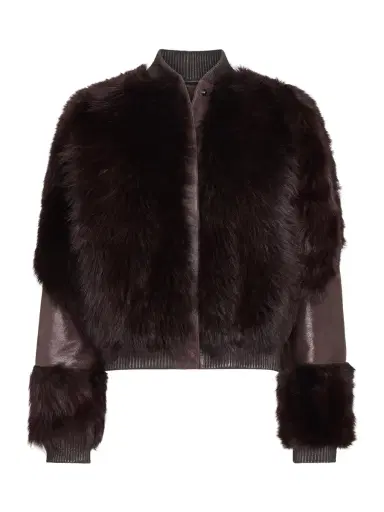 TWP Marnie Shearling Bomber Jacket | Thumbnail 1 TWP Marnie Shearling Bomber Jacket | Thumbnail 1