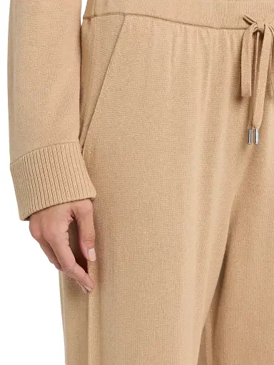 SIMKHAI Women's Travel Cotton-Cashmere Drawstring Pants - Light Camel | Thumbnail 5 SIMKHAI Women's Travel Cotton-Cashmere Drawstring Pants - Light Camel | Thumbnail 5