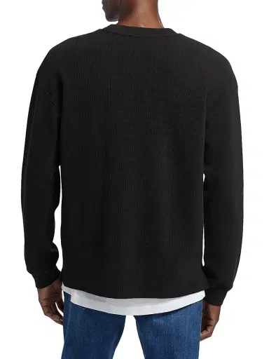 Frame Men's Waffle-Textured Crewneck T-Shirt | Thumbnail 5 Frame Men's Waffle-Textured Crewneck T-Shirt | Thumbnail 5