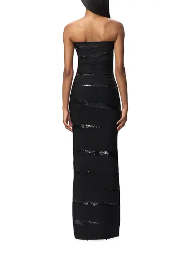 Hervé Léger Women's The Chiara Sequined Body-Con Gown - Black | Thumbnail 7 Hervé Léger Women's The Chiara Sequined Body-Con Gown - Black | Thumbnail 7