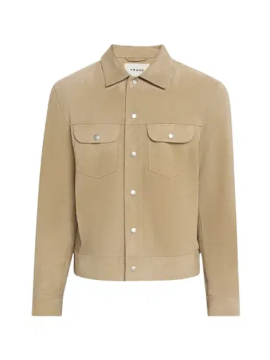 Frame Men's Suede Trucker Jacket | Thumbnail 1 Frame Men's Suede Trucker Jacket | Thumbnail 1