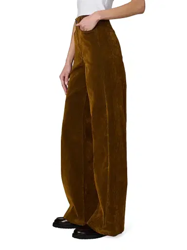 Joe's Jeans Women's The Mia Stretch Flocked Wide-Leg Jeans - Bronze Brown | Thumbnail 4 Joe's Jeans Women's The Mia Stretch Flocked Wide-Leg Jeans - Bronze Brown | Thumbnail 4