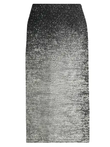 Oscar de la Renta Women's Metallic Ombré Bouclé Knit Pencil Skirt - Black | Thumbnail 1 Oscar de la Renta Women's Metallic Ombré Bouclé Knit Pencil Skirt - Black | Thumbnail 1