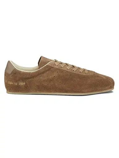 Common Projects Men's Suede Low-Top Driving Shoes - Taupe - Size 14 | Thumbnail 1 Common Projects Men's Suede Low-Top Driving Shoes - Taupe - Size 14 | Thumbnail 1
