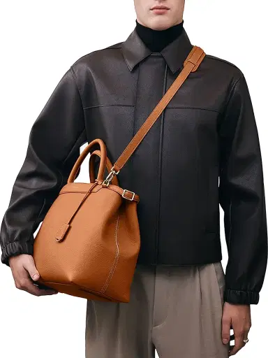 MAISON de SABRÉ Women's The Palais Top Handle Bag - Pecan Brown | Thumbnail 3 MAISON de SABRÉ Women's The Palais Top Handle Bag - Pecan Brown | Thumbnail 3