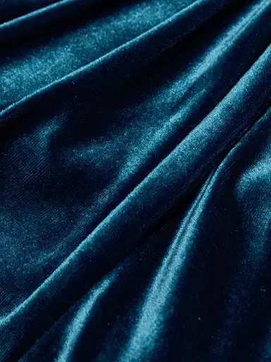 BCBGMAXAZRIA Women's Velvet Twist-Hem Bustier - Sky Captain | Thumbnail 7 BCBGMAXAZRIA Women's Velvet Twist-Hem Bustier - Sky Captain | Thumbnail 7