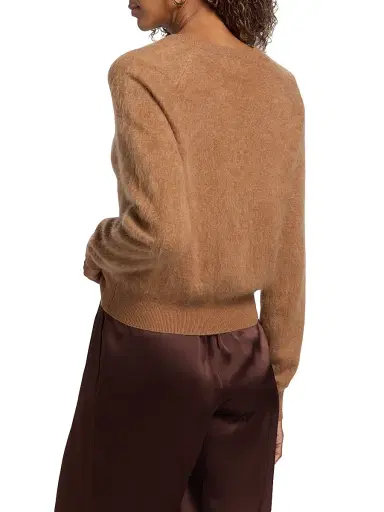 Cami NYC Women's Dorian Cashmere Crewneck Cardigan - Caramel | Thumbnail 5 Cami NYC Women's Dorian Cashmere Crewneck Cardigan - Caramel | Thumbnail 5