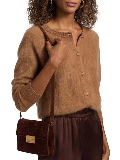 Cami NYC Women's Dorian Cashmere Crewneck Cardigan - Caramel | Thumbnail 6 Cami NYC Women's Dorian Cashmere Crewneck Cardigan - Caramel | Thumbnail 6