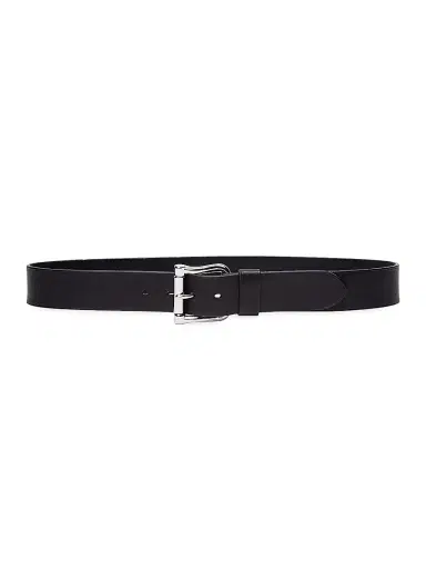 Polo Ralph Lauren Men's Chunky Roller-Buckle Leather Belt - Black | Thumbnail 1 Polo Ralph Lauren Men's Chunky Roller-Buckle Leather Belt - Black | Thumbnail 1