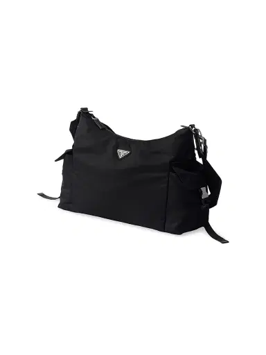 Prada Men's Explore Re-Nylon and Leather Bag - Black | Thumbnail 2 Prada Men's Explore Re-Nylon and Leather Bag - Black | Thumbnail 2