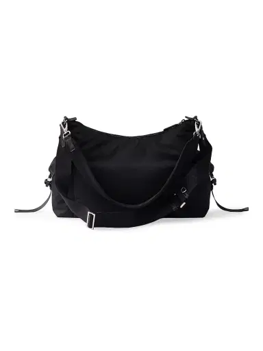Prada Men's Explore Re-Nylon and Leather Bag - Black | Thumbnail 3 Prada Men's Explore Re-Nylon and Leather Bag - Black | Thumbnail 3