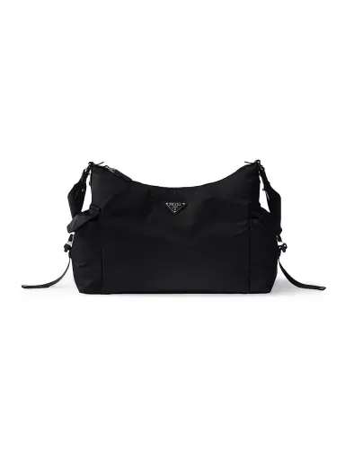 Prada Men's Explore Re-Nylon and Leather Bag - Black | Thumbnail 1 Prada Men's Explore Re-Nylon and Leather Bag - Black | Thumbnail 1