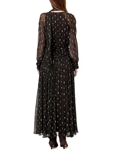 NICHOLAS Women's Draya Scarf V-Neck Maxi Dress - Opal Geo Black | Thumbnail 4 NICHOLAS Women's Draya Scarf V-Neck Maxi Dress - Opal Geo Black | Thumbnail 4