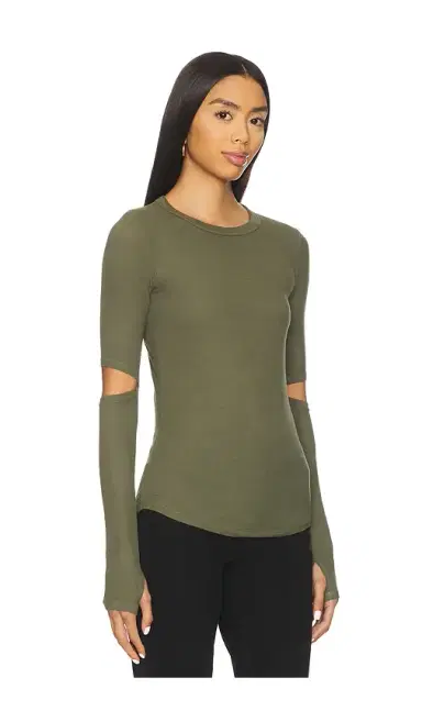 Michael Lauren Solomon Long Sleeve Fitted Tee | Thumbnail 2 Michael Lauren Solomon Long Sleeve Fitted Tee | Thumbnail 2