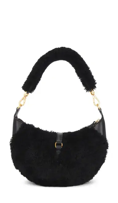 Polo Ralph Lauren Shearling & Vachetta Leather Shoulder Bag Small | Thumbnail 2 Polo Ralph Lauren Shearling & Vachetta Leather Shoulder Bag Small | Thumbnail 2
