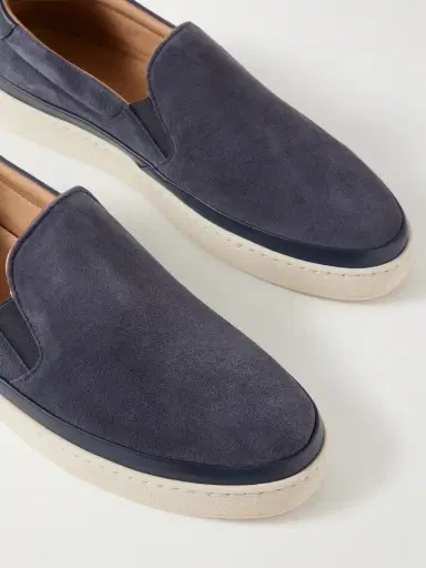 Mulo Leather-Trimmed Suede Slip-On Sneakers - Men | Thumbnail 5 Mulo Leather-Trimmed Suede Slip-On Sneakers - Men | Thumbnail 5