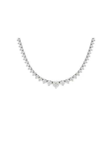 Wish Fine Jewelry 8.50ct Diamond 18K Gold Graduated Tennis Necklace | Thumbnail 1 Wish Fine Jewelry 8.50ct Diamond 18K Gold Graduated Tennis Necklace | Thumbnail 1