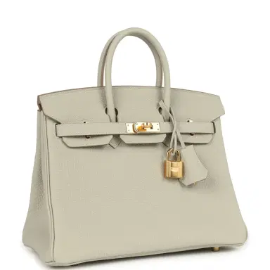 HERMÈS Hermes Birkin 25 Gris Perle Togo Gold Hardware | Thumbnail 2 HERMÈS Hermes Birkin 25 Gris Perle Togo Gold Hardware | Thumbnail 2