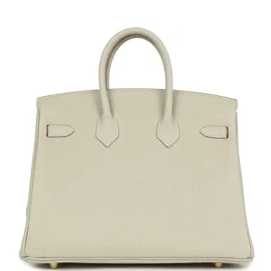 HERMÈS Hermes Birkin 25 Gris Perle Togo Gold Hardware | Thumbnail 4 HERMÈS Hermes Birkin 25 Gris Perle Togo Gold Hardware | Thumbnail 4
