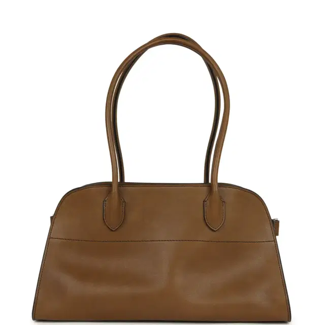 The Row The Row Margaux Shoulder 12 Muschio Saddle Silver Hardware