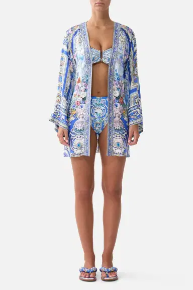 Camilla Short Kimono Wrap | Thumbnail 3 Camilla Short Kimono Wrap | Thumbnail 3