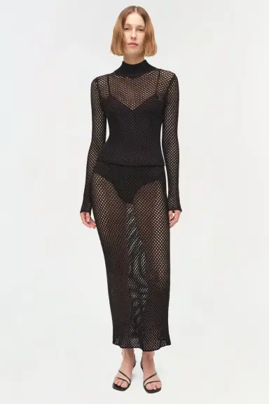Simkhai Bexley Mesh Knit Top | Thumbnail 2 Simkhai Bexley Mesh Knit Top | Thumbnail 2